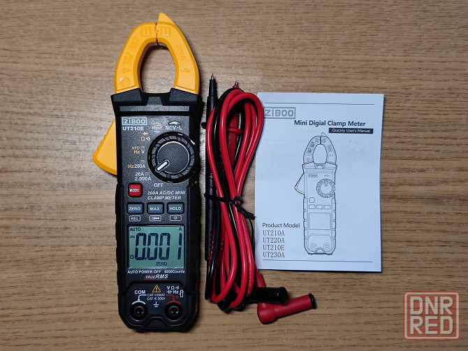 Токовые клещи-мультиметр-тестер ZIBOO UT210E,постоянный/переменный ток,малые токи Донецк - изображение 1