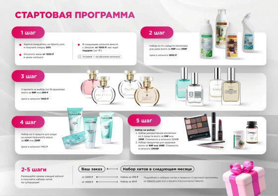 20-26% скидка на продукцию Фаберлик Донецк