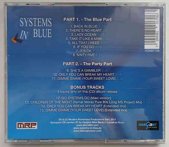 Systems In Blue (Blue System) (2017) Melange Bleu - CD, неофициал, евродиско Макеевка
