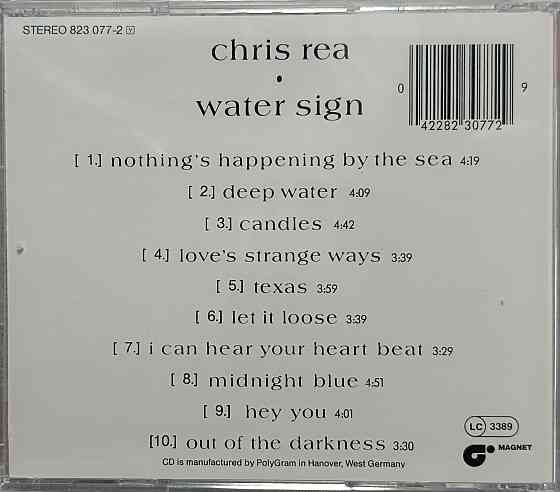 CD диск Chris Rea - Water Sign - Донецк