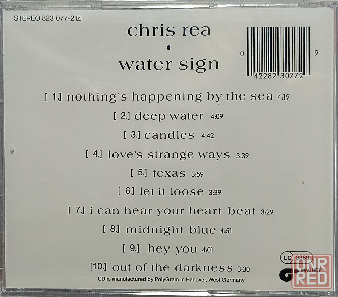 CD диск Chris Rea - Water Sign - Донецк - изображение 2