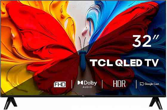 Телевизор TCL 32S5K QLED, FULL HD, черный, смарт тв, Google TV Донецк