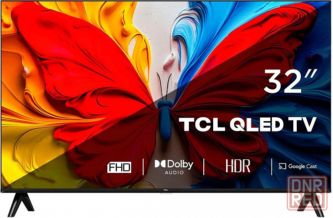 Телевизор TCL 32S5K QLED, FULL HD, черный, смарт тв, Google TV Донецк - изображение 1