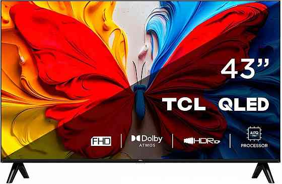 Телевизор TCL 43S5K QLED, FULL HD, черный, смарт тв, Google TV Макеевка
