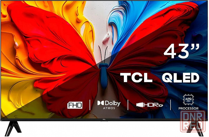 Телевизор TCL 43S5K QLED, FULL HD, черный, смарт тв, Google TV Макеевка - изображение 1