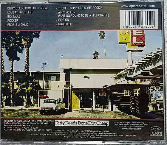 CD диск AC/DC - Dirty Deeds Done Dirt Cheap - Донецк