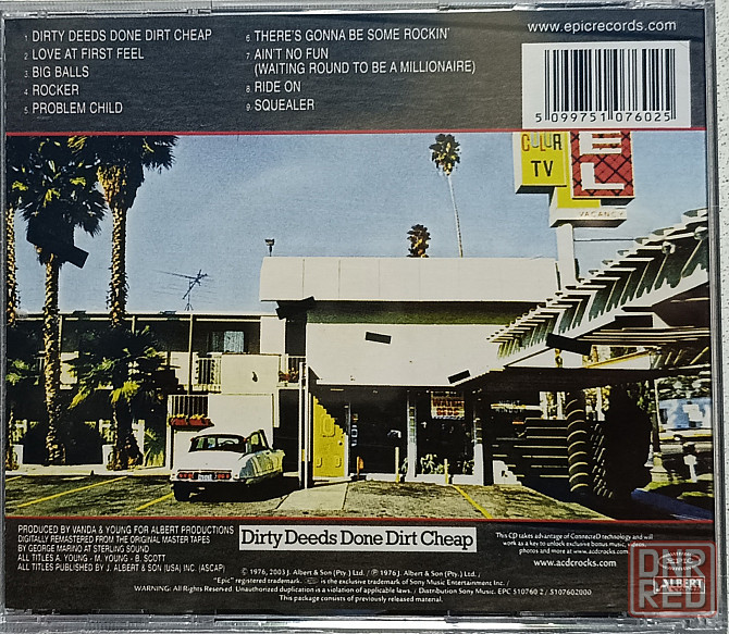 CD диск AC/DC - Dirty Deeds Done Dirt Cheap - Донецк - изображение 2