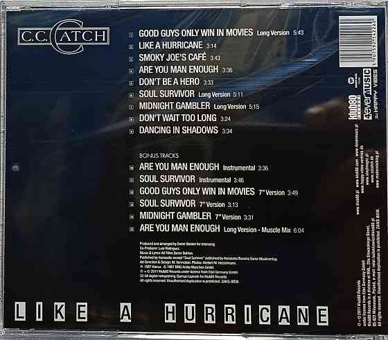 CD диск C.C.Catch - Like A Hurricane- Донецк