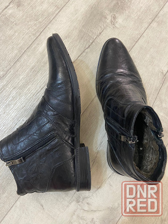 Ботинки зимние мужские кожаные Донецк Шахтерск Донецк - изображение 2