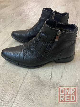 Ботинки зимние мужские кожаные Донецк Шахтерск Донецк - изображение 3