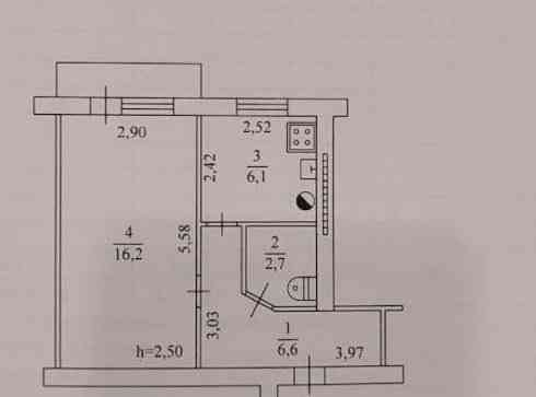 Продам 1 комн. квартиру 32 кв.м. пр. Киевский/пр.Партизанский Донецк
