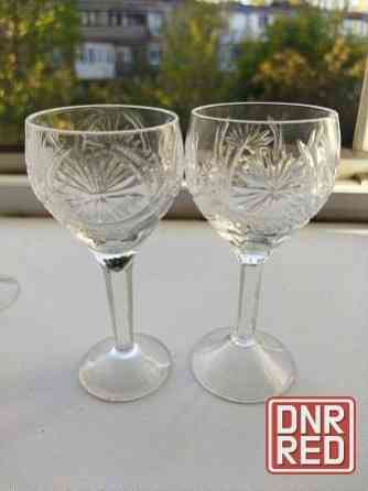 Набор хрустальных рюмочек на ножке ссср Донецк