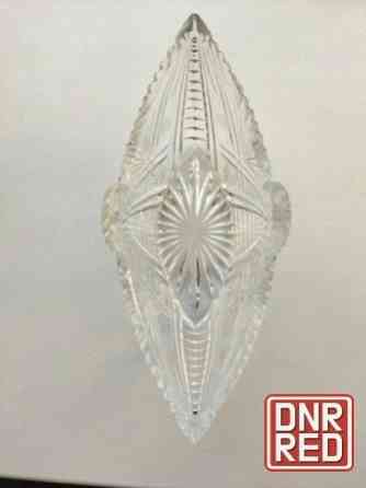 Хрустальная салатница (конфетница) ссср ладья Донецк