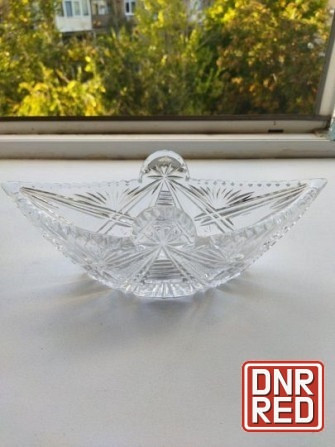 Хрустальная салатница (конфетница) ссср ладья Донецк - изображение 5