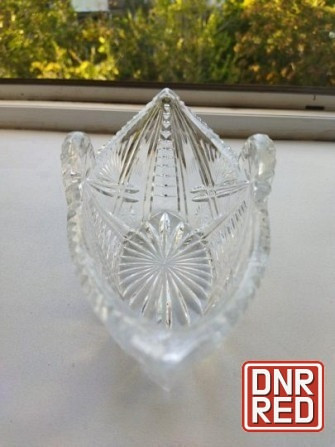 Хрустальная салатница (конфетница) ссср ладья Донецк - изображение 3