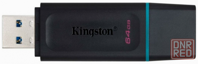 Накопитель Usb 3.2 64gb Kingston Datatraveler Exodia Dtx/64gb Gen 1 Black/Teal (арт-9066) Донецк - изображение 2