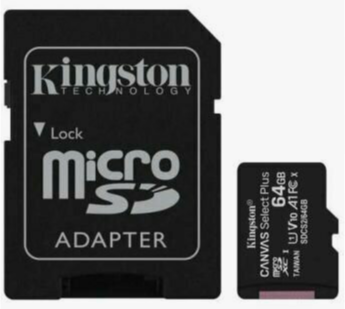 Карта памяти 64gb Kingston Sdcs2/64gb Microsdxc Class 10 Uhs-I, Sd Adapter (арт-2285) Донецк