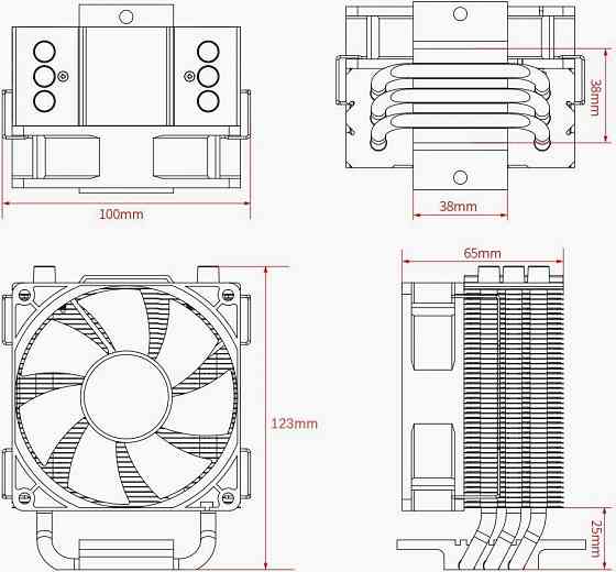 Устройство охлаждения(кулер) Id-Cooling Se-903-Xt Basic, 92мм, Ret (арт-2704) Донецк