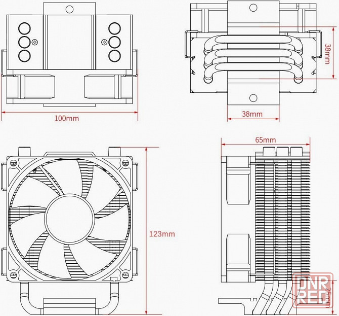 Устройство охлаждения(кулер) Id-Cooling Se-903-Xt Basic, 92мм, Ret (арт-2704) Донецк - изображение 4