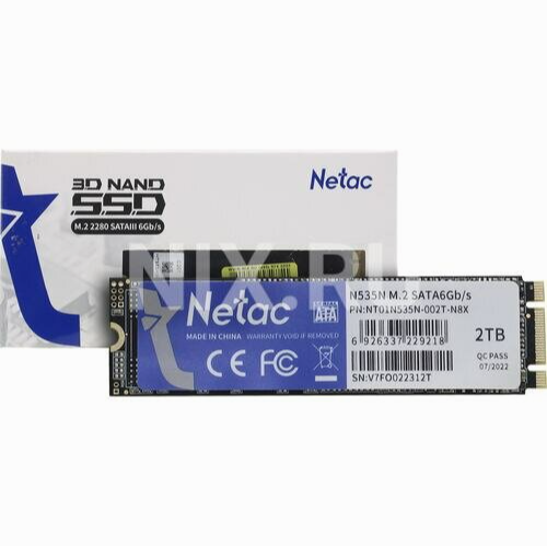 Твердотельный накопитель Ssd M.2 Sata Netac 2tb Sata (Nt01n535n-002t-N8x) (арт-4544) Макеевка