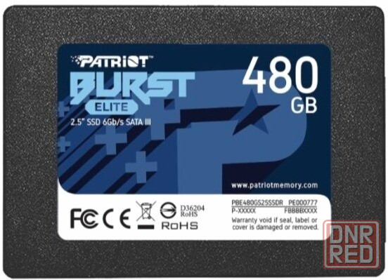 Твердотельный накопитель Ssd 2.5" Patriot Memory 480гб Sata (Pbe480gs25ssdr) (арт-6067) Макеевка - изображение 1