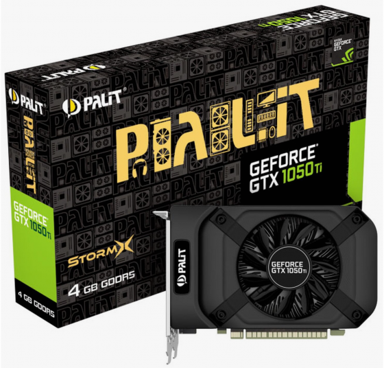 Видеокарта Palit Geforce Gtx 1050 Ti Stormx 4gb (Ne5105t018g1-1070f), Retail б/у (арт-5176) Макеевка