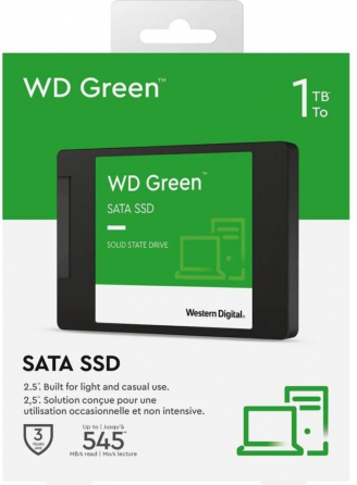 Твердотельный накопитель Ssd 1tb Western Digital Green Wds100t3g0a Sata3 2.5 (арт-5559) Макеевка