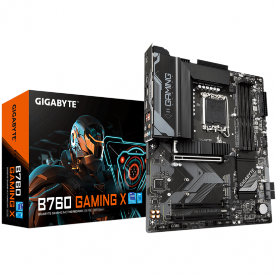 Материнская плата Gigabyte B760 Gaming X (Lga1700/B760/4xddr5/3xpci-Ex16/3xm.2/Sb7.1/Glan/Hdmi/Displ Донецк