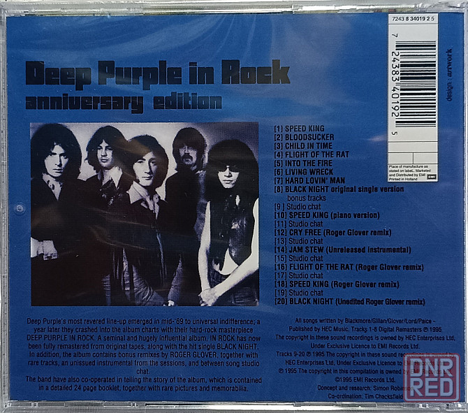 CD диск Deep Purple - In Rock - Донецк - изображение 2