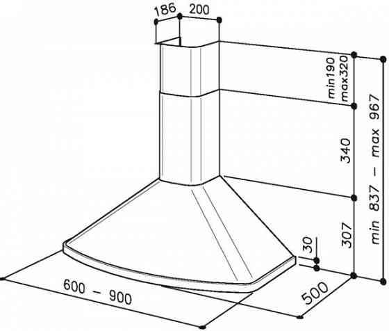 Вытяжка Best K 3039 BG OTL 60 Донецк