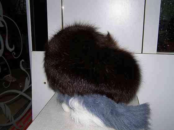 Шапка песцовая, натуральный мех. Макеевка