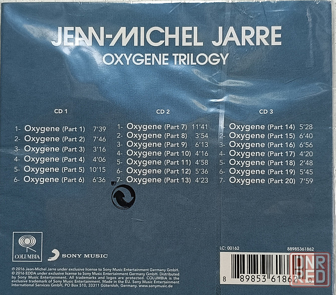 CD диск Jean Michel Jarre-Oxygene Trilogy Донецк - изображение 2