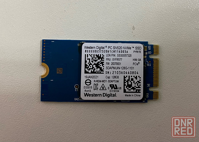 SSD накопитель WD PC SN520 128Gb NVMe SDAPMUW-128G-1101 Донецк - изображение 1