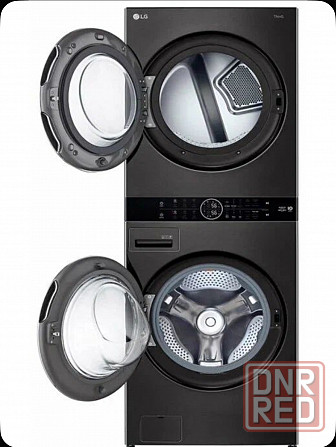 Стиральная машина + Сушка LG WashTower, AI DD 13/10 кг W4W8LVPKZHM, черный Донецк - изображение 4