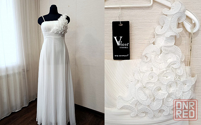Белое платье от бренда Viore Istanbul. Донецк - изображение 1