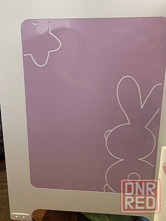 Продам манеж бело-розовый с матрасом и бортиками+ постельное (Италия) натура дерево Донецк - изображение 2