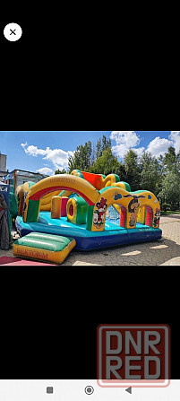 Батут с горкой Донецк - изображение 1