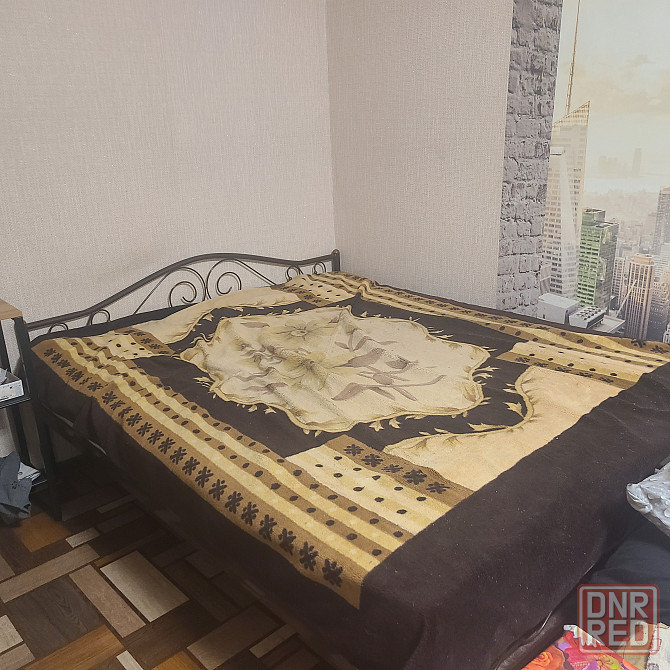 Кровать металл+матрас ортопедический Донецк - изображение 1