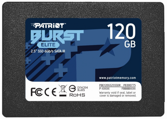 Твердотельный накопитель Ssd 2.5" Patriot Memory Burst Elite (Pbe120gs25ssdr) 120гб (арт-6963) Макеевка