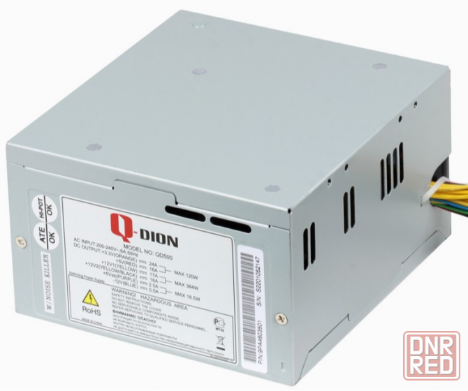 Блок питания Fsp Q-Dion Qd500 80+ 500 вт (Qd500 80+), Oem (арт-3066) Макеевка - изображение 1