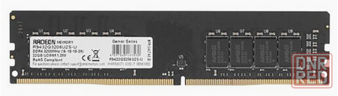 Оперативная память Dimm Ddr4 Amd 32гб 3200 мгц Cl16 R9432g3206u2s-U (арт-1501) Макеевка - изображение 1