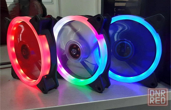 Wjf вентилятор для компьютера 120мм, 3pin, зелёная подсветка (арт-8399) Макеевка - изображение 1