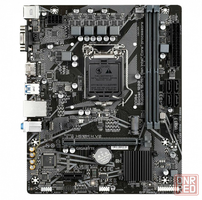Материнская плата Gigabyte H510m H V2, Socket 1200, Intelh470, 2xddr4, Matx, Rtl (арт-7474) Макеевка - изображение 2