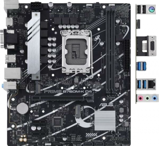 Материнская плата Asus Prime B760m-K D4 Socket 1700 B760 2xddr4 1xpci-E 16x 2xpci-E 1x 4xsata Iii Ma Донецк