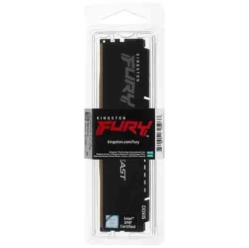 Kingston Fury Beast Black Ddr5 Dimm 5200mhz Pc-41600 Cl40 - 8gb Kf552c40bb-8 Oem (арт-7808) Донецк