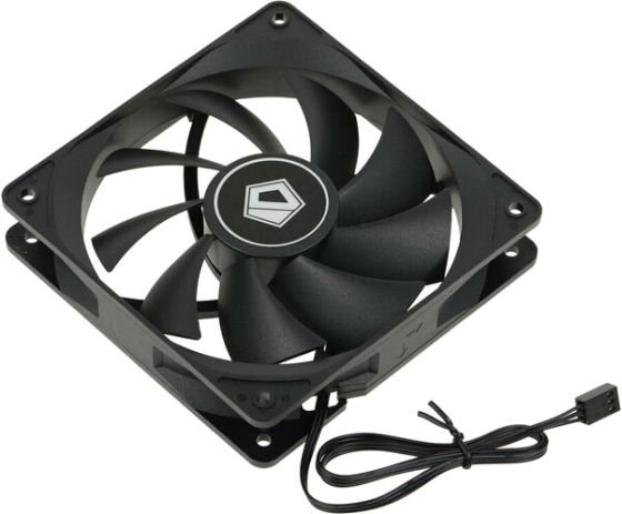 Вентилятор для корпуса Id-Cooling 120x120mm 3pin 1250rpm Black (Fl-12025k) (арт-8502) Донецк
