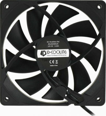 Вентилятор для корпуса Id-Cooling 120x120mm 3pin 1250rpm Black (Fl-12025k) (арт-8502) Донецк