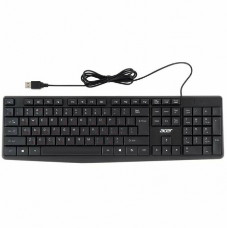 Клавиатура проводная Acer Okw121, Usb, черный Zl.Kbdee.00b (арт-6269) Донецк