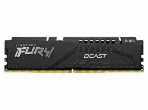 Kingston Fury Beast Black Ddr5 Dimm 5200mhz Pc-41600 Cl40 - 8gb Kf552c40bb-8 Oem (арт-5211) Макеевка