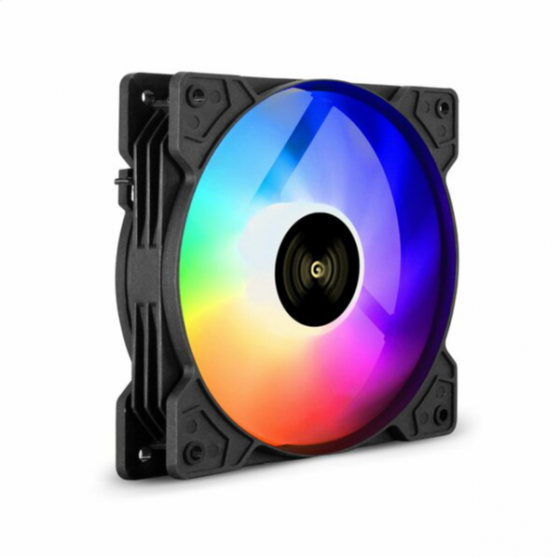 Вентилятор 12в Dc с подсветкой Exegate Ex12025h6pmy-Pwm. Argb (120x120x25 мм, Hydraulic Bearing (гид Макеевка